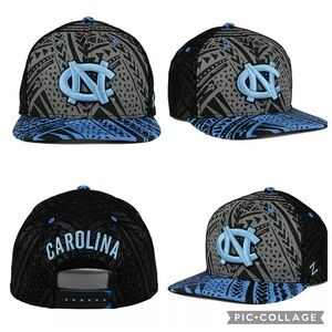 Zephyr North Carolina Tar Heels Kahuku Snapback Cap Adult Adjustable Blue Gray